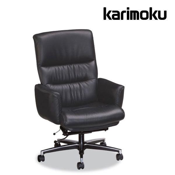 カリモク家具（KARIMOKU FURNITURE） カリモク 本革張デスクチェア 
