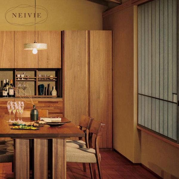 カリモク　組み合わせ4枚扉キッチンボード　NEIVIE　2020年製【愛品倶楽部柏店】 NEIVIE（カリモク家具） カリモク NEIVIE ネイビ 下置き（引出） 食器