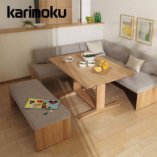 karimoku ブラウン合成皮革ベンチ karimoku ブラウン合成皮革ベンチ