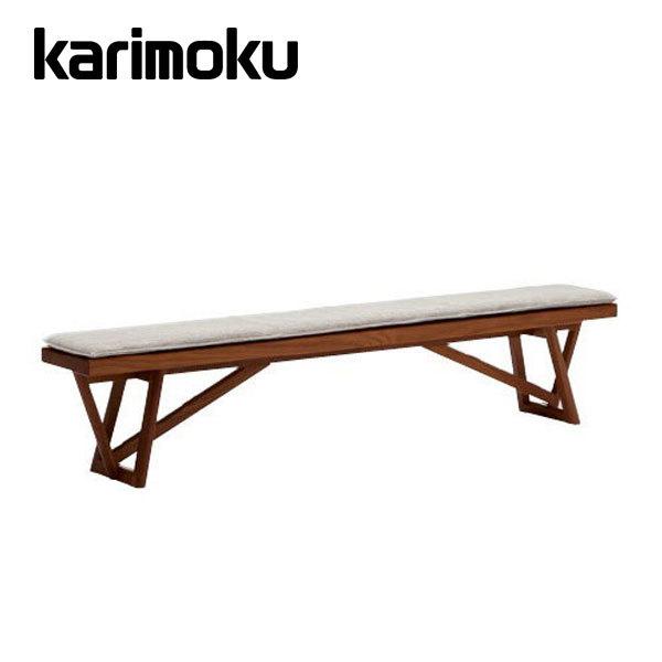 カリモク 希少 チターノ ナチュラルウッド ベンチ 専用クッション付 カリモク］【地域限定】LD3点セット NEU (ノイ) ラウンジテーブル+