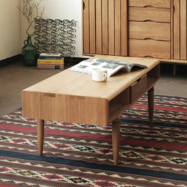 KIRITSU MOKKO ウォールナットセンターテーブルサイドテーブル起立木工