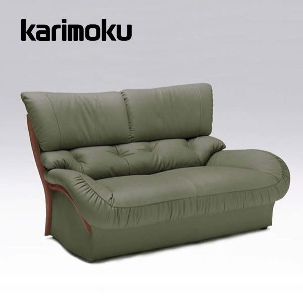 221⭐️送料設置無料 カリモク  レザーソファ 2人掛け Karimoku 美品 Amazon｜【カリモク正規品】2人掛け革張りソファ ハイバック
