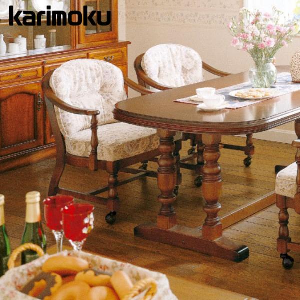 karimoku colonial カリモク アームチェア 肘付き 椅子 ① GMHK473E○karimoku / カリモク コロニアル アームチェア 椅子