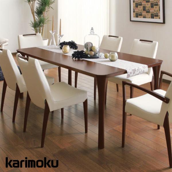 カリモク ダイニングテーブル DT3480 MK 椅子2脚セット売り カリモク家具（KARIMOKU FURNITURE） カリモク 食堂テーブル DT6480
