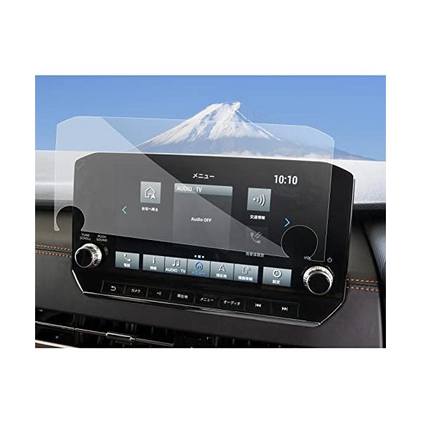 SXCY 三菱 アウトランダーPHEV 新型 GN0W ナビ 9インチ 保護フィルム 日本東レ光学グレード ナノフィルム カスタムパーツ 指紋防止 キズ防止 自己吸