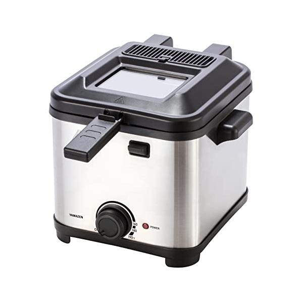 揚げ物を楽しむ自宅で簡単においしい揚げ物が気軽に作れる電気フライヤー。テーブルの上で揚げたてのサクッとフライや串カツ、天ぷらが楽しめます。温度調節約160~190℃で油温が設定できる温度調節。調理する食材に合わせた温度設定ができるので、サク...