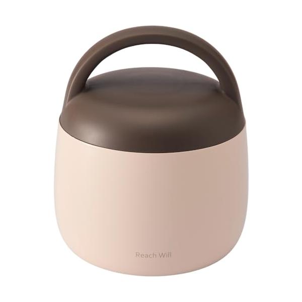 リーチウィルReach Will魔法瓶 ランチポット スープジャー 500ml ステンレス製 真空二重保温・保冷 お手入れ簡単 アイボリー RME-50IV