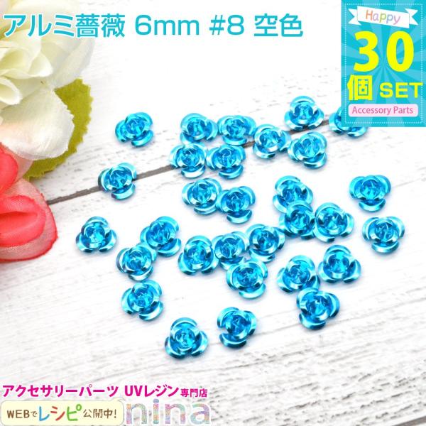 アルミ 薔薇 6mm30個 セット 8 空色 レジンセット パーツ 材料 レジン用パーツ レジン用品 素材 入れ物 Buyee Buyee Japanese Proxy Service Buy From Japan Bot Online