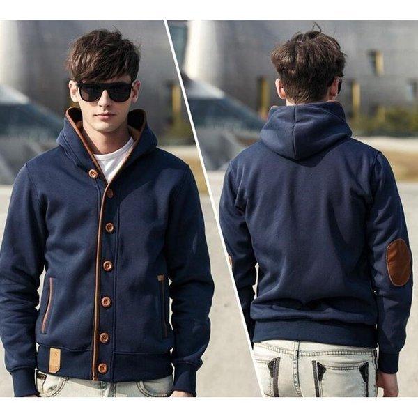 在庫有 春物 ジャケット スウェット メンズ パーカー 父の日 秋物 おしゃれ 個性的 ボタン留め 長袖 メンズパーカー トップス パーカー サイズ ブラック Www Casinomendoza Com Ar