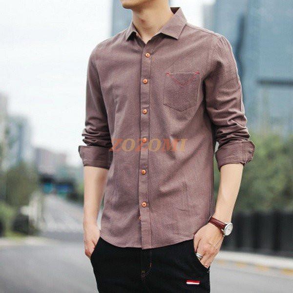 シャツ メンズ 長袖 開襟 カジュアルシャツ メンズ シャツ ワイシャツ トップス スリム おしゃれ 長袖シャツ 白シャツ スリム ビジネス Y Zozomi 通販 Yahoo ショッピング