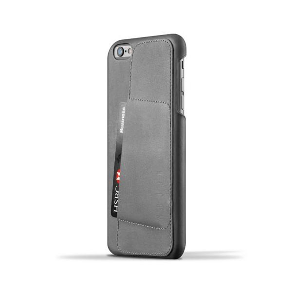 iPhone6S Plus/iPhone6 Plus 用レザーケース MUJJO Leather Wallet Case 80° Gray カード収納 本革ケース おしゃれ 並行輸入品
