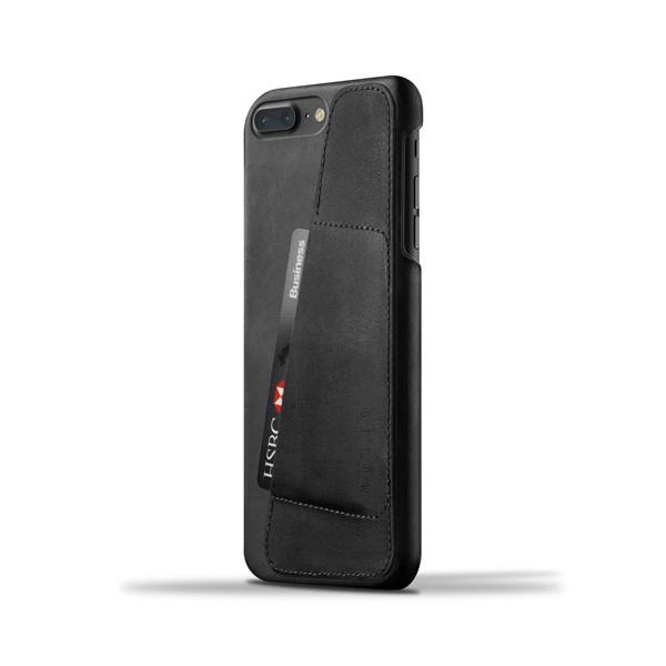 iPhone8 Plus iPhone7 Plus 用レザーケース MUJJO Leather Wallet Case Black カード収納 本革ケース おしゃれ 並行輸入品