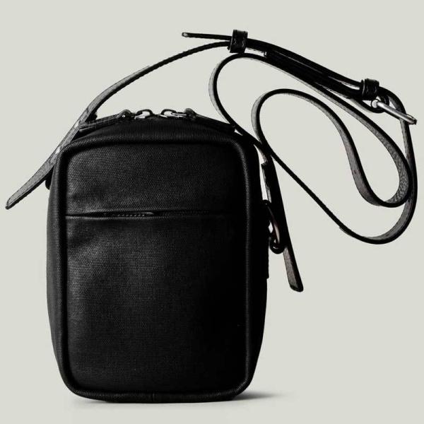 ショルダーバッグ hardgraft キャンバス バッグ Black ブラック イタリア製 おしゃれ シンプル 斜め掛け カメラバッグ ポーチ QUINT-BLK