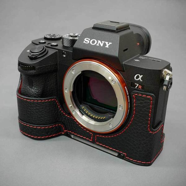 最終入荷 LIM'S SONY α7RIII α7III 用 イタリアンレザー カメラケース Black メタルプレート 本革 おしゃれ 高級 高品質 SY-A7R3DBK リムズ 日本正規販売店