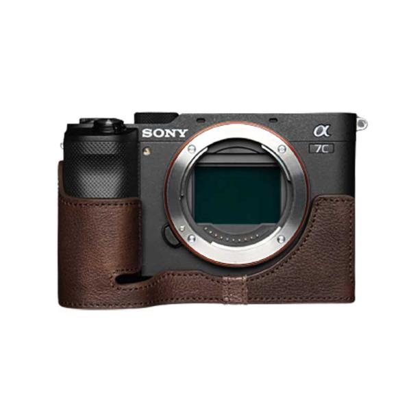 TP Original SONY α7C 専用 レザー カメラケース Coco Brown ボルケーノ おしゃれ 速写ケース TB06A7C-CO