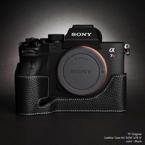 TP Original SONY α7R IV / α9II 専用 レザー カメラケース Black ブラック A7R4 α7R4 A9II TB06A74-BK