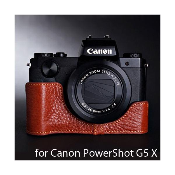 PowerShot Canon G5 X 専用 レザー ケース Brown ブラウン TP Original