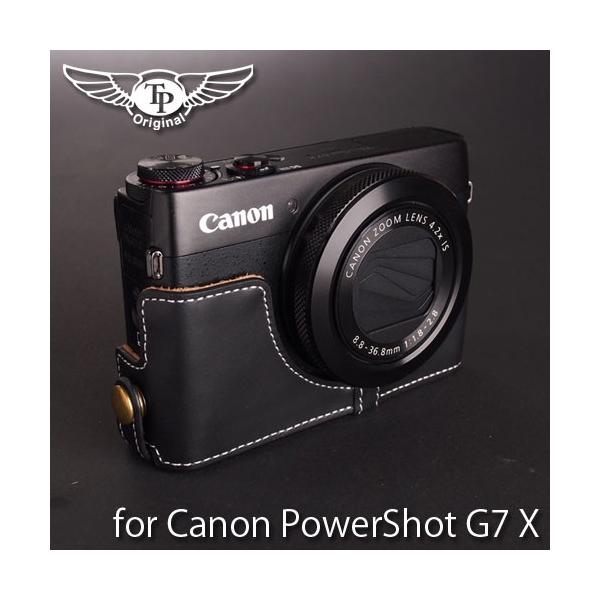 PowerShot Canon G7 X 専用 レザー ケース Black TP Original カメラ