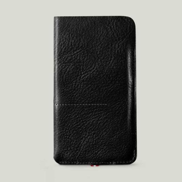 スマホケース hardgraft iPhone 12 Pro Max 用 イタリアンレザー ケース Black イタリア製 スリーブケース カード収納 おしゃれ 本革 牛革 WLD-12MAX-BLK
