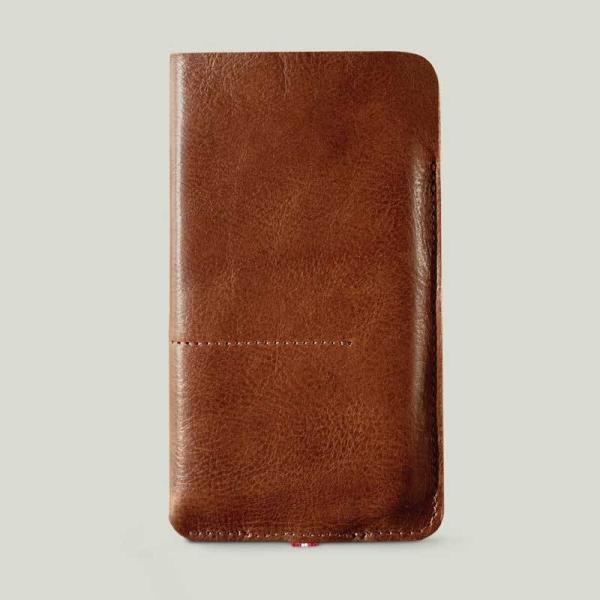 スマホケース hardgraft iPhone 12 Pro Max 用 イタリアンレザー ケース Brown イタリア製 スリーブケース カード収納 おしゃれ 本革 牛革 WLD-12MAX-BRO