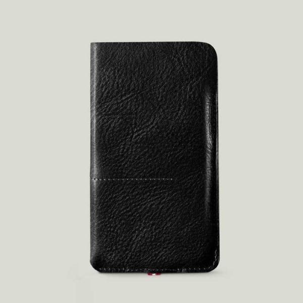 スマホケース hardgraft iPhone 12/12 Pro 用 イタリアンレザー ケース Black イタリア製 スリーブケース カード収納 おしゃれ 本革 牛革 WLD-12PRO-BLK