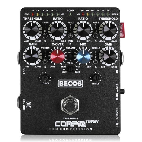 BECOS  CompIQ Twain Pro MK2 with DITOS / コンプレッサー ギター ベース アコギ エフェクター