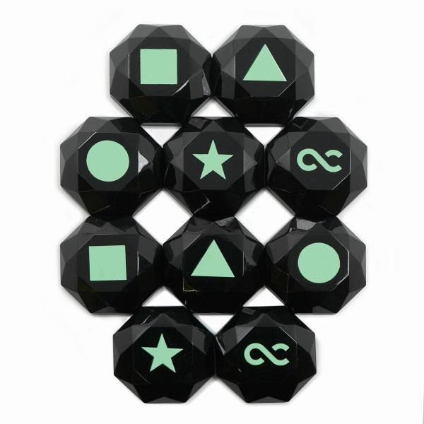 One Control - Octagon Footswitch Hat Symbols (10pcs)  | フットスイッチ ハット カバー キャップ ギター アクセサリー 【ゆうパケット対応可能】