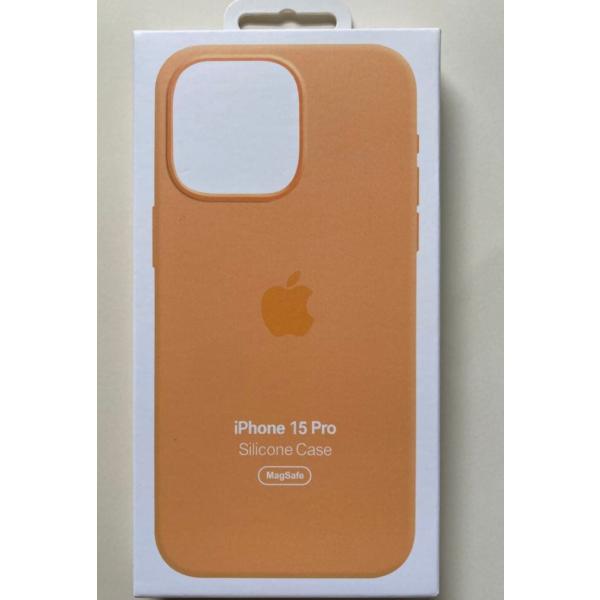 新品  iPhone 15 Pro シリコーンケース  オレンジソルベ