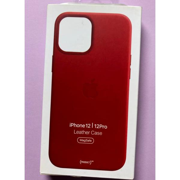 新品 iPhone 12/12Pro レザーケース レッド : Kingstart - 通販