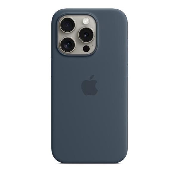 iPhone 15 Pro シリコーンケース - ストームブルー MagSafe対応 / MT1D3FE/A / アップル /  爆買並行輸入品