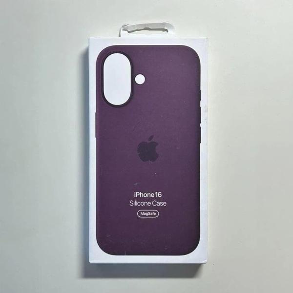 MagSafe対応 iPhone 16 シリコンケース・プラム 新品