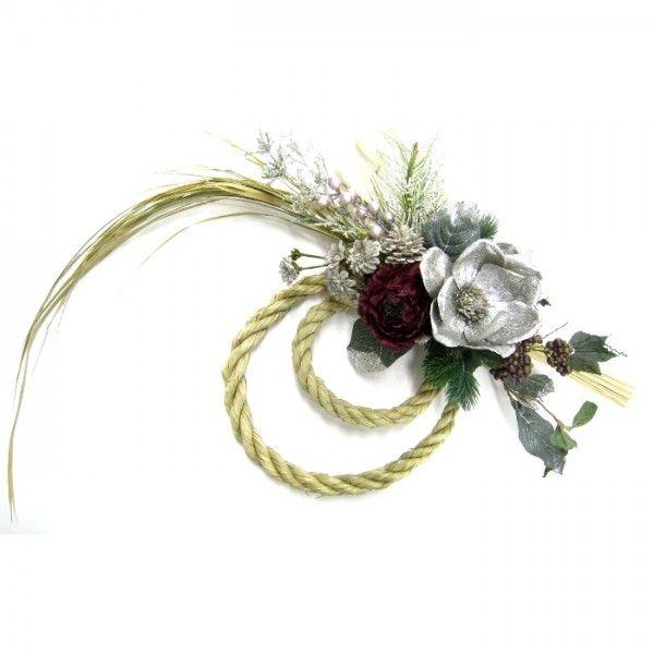 しめ縄 正月飾り リース【オリジナル御正月飾り リース飾り マグノリア