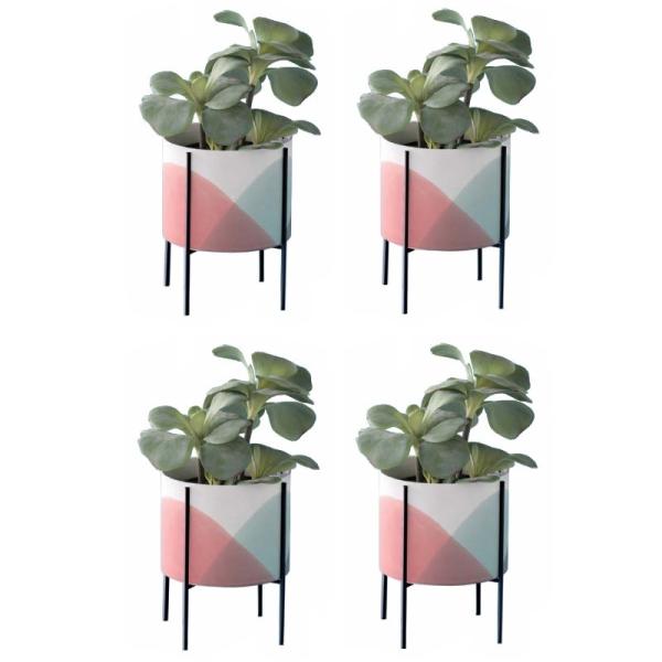 人工観葉植物 ホヤポット サナージmスタンドk 4個セット 代引き不可 在庫あり 11 D