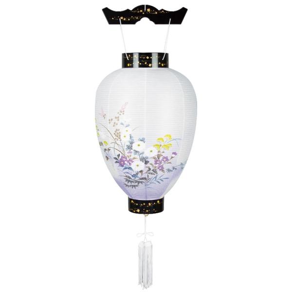 盆提灯 八女提灯 吊り提灯 壺型 蒔絵絵入