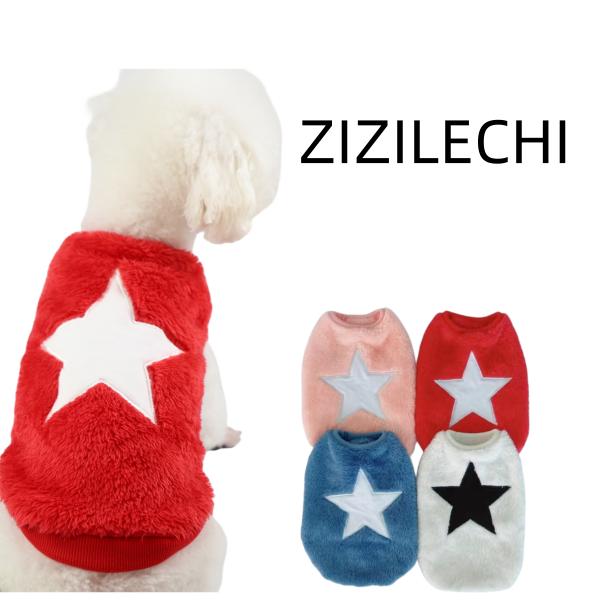 素材：ポリエステル100％頭から被るタイプです。伸縮性があります。ふわふわ軽くて着心地がよい、両面フリースを使用したタンクトップです。襟テープを付け、首元の摩擦を避けて被毛の絡まりを防ぎます。※縫製上1ｃｍ〜2cmの誤差が生じる場合がござい...