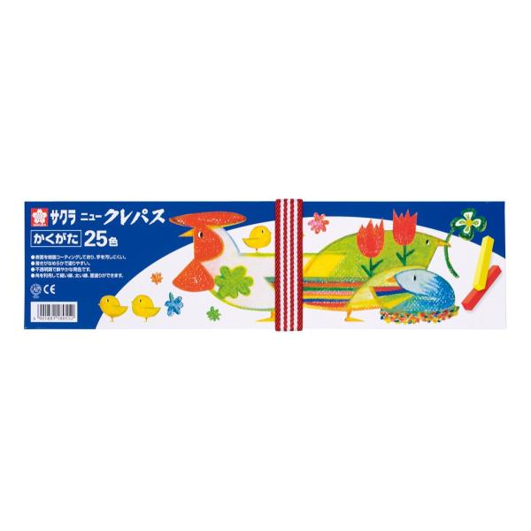 【商品概要】【セット色】25色セット【特長1】角型に成型したクレパス【特長2】太い線・細い線・面塗りが自由にできる【特長3】色調は不透明調／被覆力が強い／色ケント紙にも鮮やかに発色【特長4】クレパス本来の特長も兼ね備えた新しいクレパス【商品...