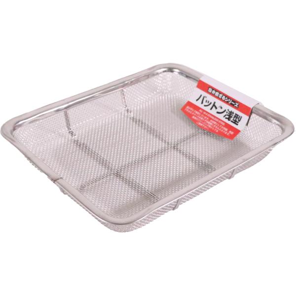 【商品概要】サイズ(約):外寸縦250×横200×高さ30mm生産国:日本素材・材質:18-8ステンレス【商品説明】【商品詳細】ブランド：本間冬治工業商品種別：ホーム＆キッチン商品名：本間冬治工業 BK 18-8 バットン 浅型 21枚取製...