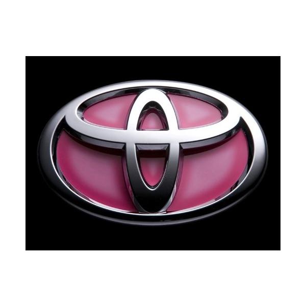 【商品概要】カラー:フレアピンク<br> プレートサイズ:56.5mm<br> 適合:トヨタ車専用<br>(サイズ表参照)<br> 使用箇所:フロント/リアエンブレム<br> タイ...