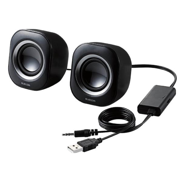 【商品概要】実効最大出力4.0Wの2.0chステレオスピーカです。パソコンなどのUSB端子からの給電で、ステレオサウンドを手軽にお楽しみいただけます。家庭用電源を必要としないUSB電源タイプです。パソコンのUSBポートに接続することで、手軽...