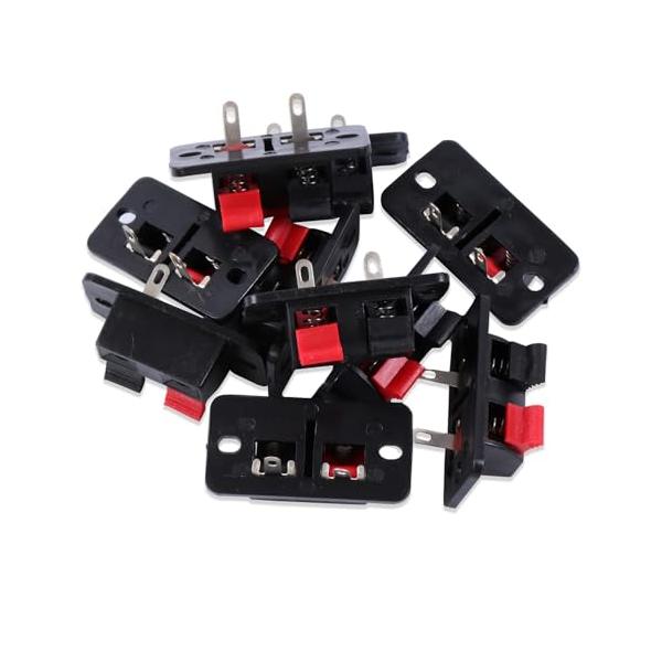 【商品概要】【商品説明】【商品詳細】ブランド：3poGoods商品種別：スピーカー取付部品商品名：スピーカー ターミナル プッシュ型 【２ポジション/１０個入り】 プッシュ式 スピーカーターミナル スピーカー端子 「自作スピーカーに最適！」...