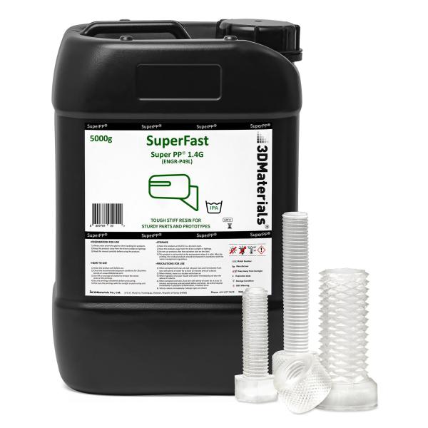 【商品概要】[剛性と耐久性] SuperPP の引張弾性率は 1.4GPa 曲げ弾性率は2.4GPa 破断伸度は 25%.[超高速3Dプリンティング] 50umレイヤーを1.3秒で超高速プリンティングが可能で、総出力時間と電気使用量を減らし...