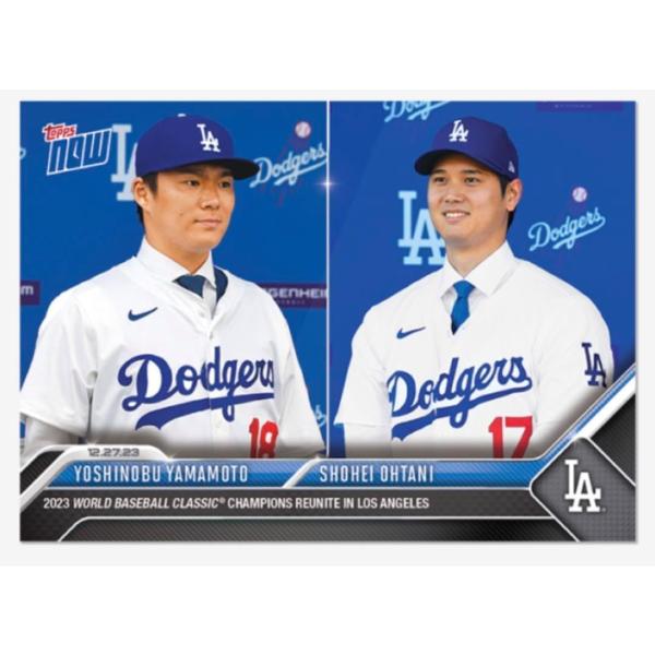 【商品概要】?シリーズ：2023 MLB TOPPS NOW?サイズ　：2.5x3.5インチ（約6.4×8.9センチ）?種類　　：トレーディングカード ベースボールカード グッズ【商品説明】大谷翔平　山本由伸　TOPPS NOW　ドジャース...