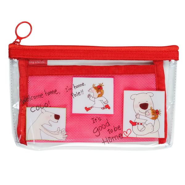 【商品概要】透明ビニール素材で中身が見えるメッシュポケットペンケース仕分け収納可【本体サイズ】H115×W195×D 15ｍｍ【商品説明】【商品詳細】ブランド：GreetingLife(グリーティングライフ)商品種別：文房具・オフィス用品商...