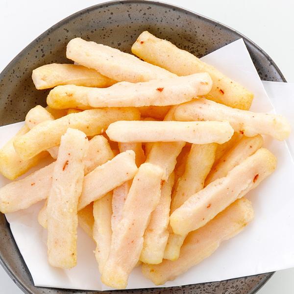 香ばしい海老をタップリ加え、キャノーラ油で味付け。ふんわりソフトな舌ざわりのスナック感覚のあられです。