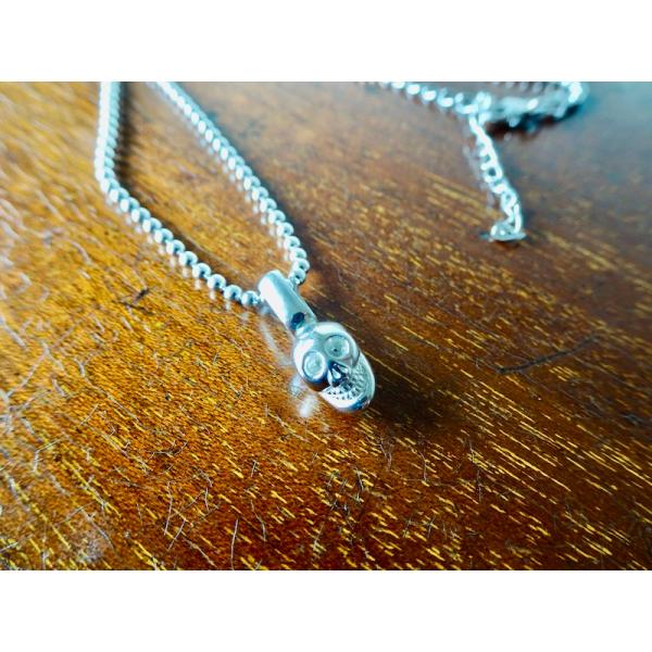 仁尾彫金『ラッキースカルペンダント』ハンドメイド253b