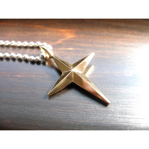 仁尾彫金『ゴールド十字星クロス』ハンドメイド59b 仁尾彫金『ゴールド十字星クロス』ハンドメイド59b : 仁尾彫金 - 通販
