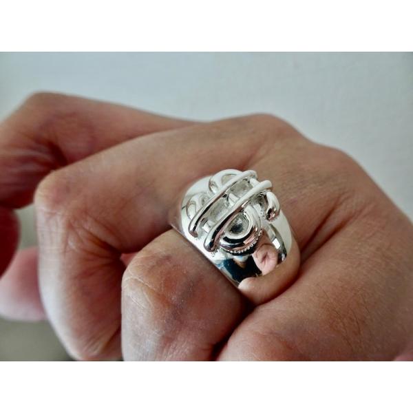 仁尾彫金『プラチナ、ドルマーク甲丸リング』ハンドメイド393b 仁尾彫金『プラチナ、ドルマーク甲丸リング』ハンドメイド393 : 仁尾