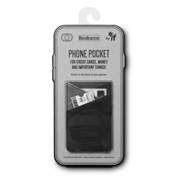 BOOKAROO PHONE POCKET / ブッカルー フォンポケット　ブラック　スマホ　携帯電話　収納