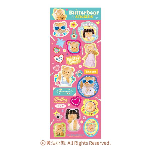 バターベア　Butterbear　シール　ストリートスナップ