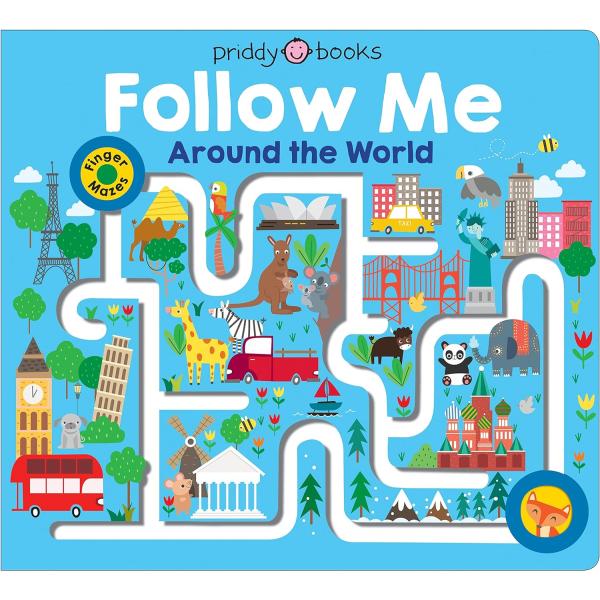 MAZE BOOK:FOLLOW ME AROUND THE WORLD（英語絵本）迷路 ロジャー